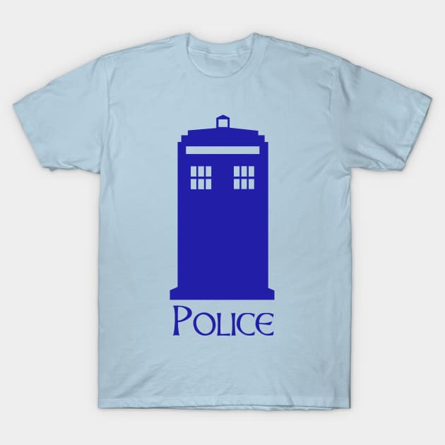 Police Box - Police T-Shirt by Thedustyphoenix